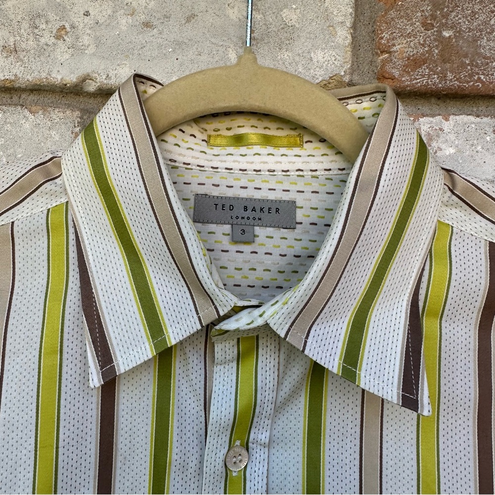 Ted Baker Striped Collared Button Down Shirt - image 2